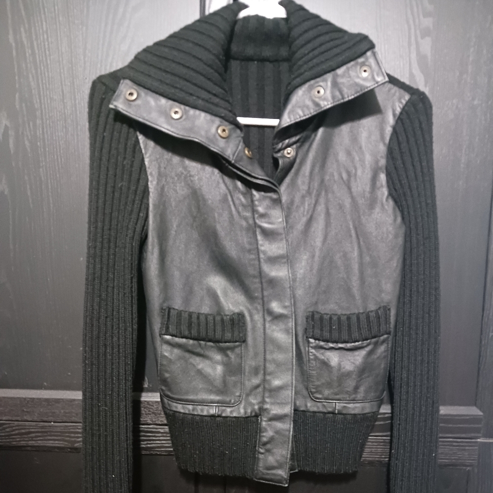 Women's Black Leather Jacket